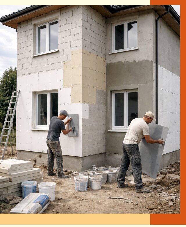 Утепление дома из газобетона в Якутске от 4374 руб./м² — заказать у ТепломастерКтс