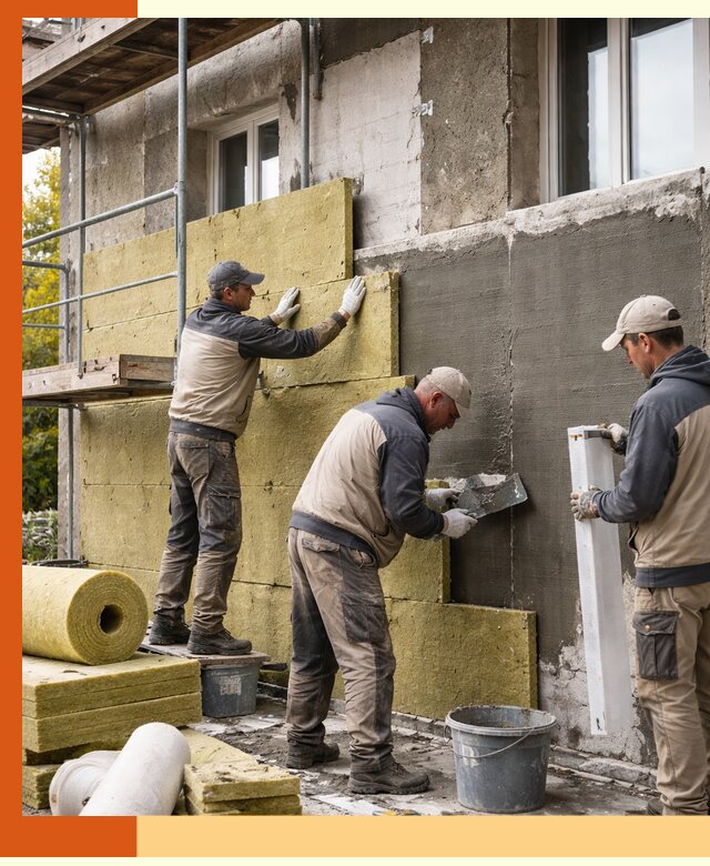 Утепление фасада зданий и домов в Якутске